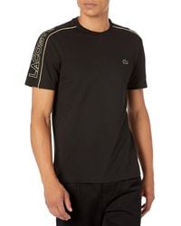 Lacoste - Logo Piping Crew Neck T-shirt - Lyst