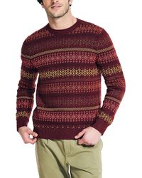 Nautica - Fair Isle Crewneck Sweater - Lyst