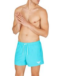 Emporio Armani - Essential Drawstring Swim Shorts - Lyst