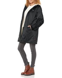 levi's women's bunny sherpa lined hooded coaches parka jacket