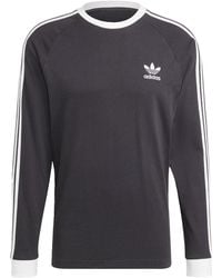 adidas - Adicolor Classics 3 Stripes Long Sleeve T-shirt - Lyst