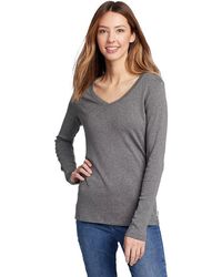 Eddie Bauer - Favorite Long-sleeve V-neck T-shirt - Lyst
