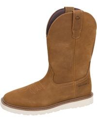 Wolverine - S Bronc Wedge Pull-on Work Wellington Birch 10 Medium - Lyst