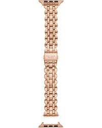 Kate Spade - Women's Rose Gold-tone Stainless Steel 42/44/45mm Band For Apple Watch® - Lyst