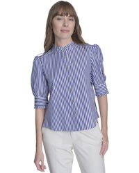 Tommy Hilfiger - Suits Button Front Shirt With Ruffle Neck - Lyst