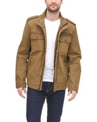Levi's - Washed Cotton Two Pocket Military Jacket Lightweight - Lyst