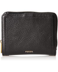 Fossil - Logan Leather Wallet Rfid Blocking Small Multifunction - Lyst