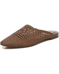 vince barrett woven leather mules