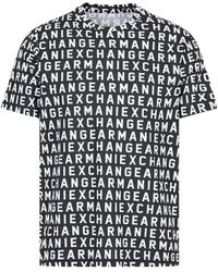 Emporio Armani - A | X Armani Exchange Regular Fit Cotton Jersey Printed All Over Logo Tee - Lyst