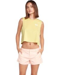 Volcom - Stone Hour Crop Tank Top - Lyst