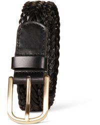 Amazon Essentials - Leather Woven Belt - Lyst