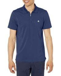 Brooks Brothers - Short Sleeve Performance Stretch Zip Polo Shirt - Lyst