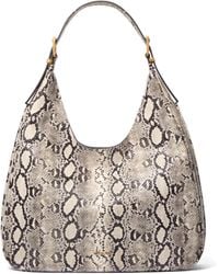 Michael Kors - LG HOBO SHLDR NATURAL - Lyst