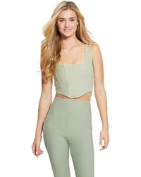 Guess - Washed Active Crop Top - Lyst
