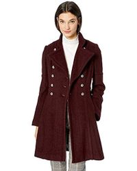 guess burgundy coat