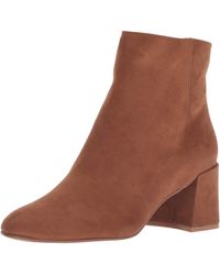 Nine West Womens Quillin Ankle Boot Size 8.5M Navy Suede Slip On Stiletto NEW