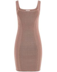 Guess - Sleeveless Square Neck Lucia Rib Dress - Lyst