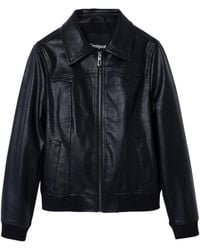 Desigual - Faux Leather Biker Jacket - Lyst