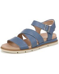 Dr. Scholls - S Timeless Life Flat Sandal Blue Horizon Smooth 6.5 M - Lyst
