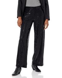 Anne Klein - Pull On Metallic Lacquer & Glitter Wide Leg Pant - Lyst