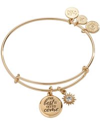 ALEX AND ANI - 'the Best Is Yet To Come' Duo Charm Bangle - Lyst