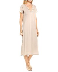 Natori - Zen Floral Short Sleeve Nightgown - Lyst