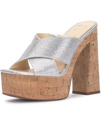 Jessica Simpson - Basima Platform High Heel Sandal Wedge - Lyst