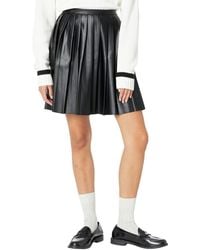 BCBGeneration - Fit And Flare Mini Skirt Pleated Faux Leather - Lyst