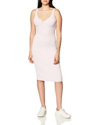 Guess - Sleeveless Nyx Engineered Rib Knit Midi Dress - Lyst