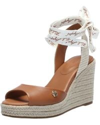 Karl Lagerfeld - Paris Cecilia Ankle Wrap Wedge Espadrille Sandal - Lyst