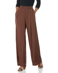 Velvet By Graham & Spencer - Livi Satin Wide Leg Pants - Lyst