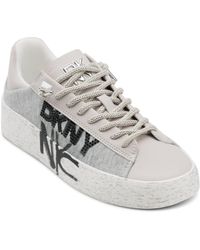 DKNY - Everyday Cushioned Insole Ginali Graffiti-lace Up Sneaker - Lyst