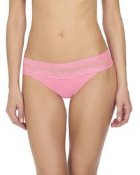 Natori Bliss Perfection One Size Thong - Pink