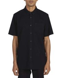 Volcom - Mens Everett Oxford Short Sleeve Button Down Shirt - Lyst
