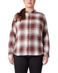 Dickies - Size Plus Long Sleeve Flannel Shirt - Lyst