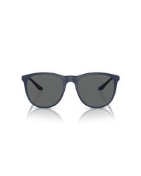 Emporio Armani - Ea4210f Low Bridge Fit Round Sunglasses - Lyst