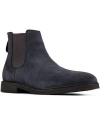 clarks mens suede chelsea boots