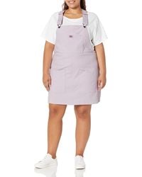 Dickies - S Yw Hickory Stripe Twill Bib Skirtall Overall - Lyst