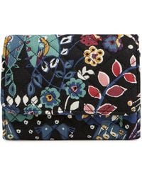 Vera Bradley - Cotton Riley Compact Wallet With Rfid Protection - Lyst
