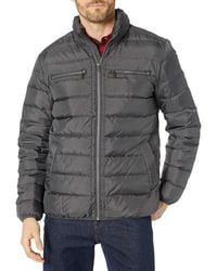Cole Haan - Packable Down Jacket Grey Lg - Lyst