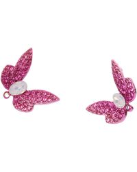 Betsey Johnson - Garden Glam Butterfly Stud Earrings - Lyst