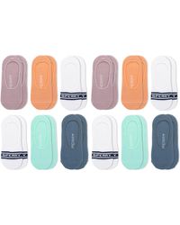 Sperry Top-Sider - Recycled Cushioned Sneaker Liner Socks-6 Pack-repreve Arch Support And No Slip Heel Gripper - Lyst