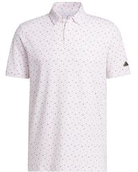 adidas - Golf Standard Go-to Printed Polo Shirt - Lyst