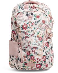 Vera Bradley Womens Recycled Lighten Up Reactive Lay Flat Backpack Travel Bag - Multicolor
