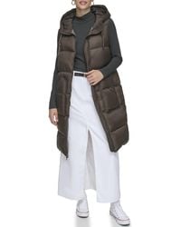 Andrew Marc - Long Puffer Vest - Lyst