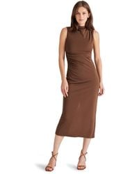 Steve Madden - Mo Funnel Neck Matte Jersey Dress - Lyst