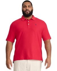 Izod - 's Big-and-tall Advantage Performance Short-sleeve Solid Polo Shirt - Lyst