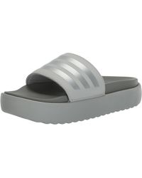 adidas - Adilette Platform Slide Sandal - Lyst