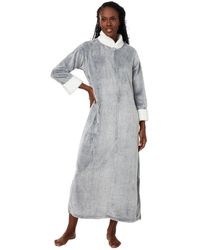 Natori - Frosted Cashmere Darin Zip Caftan Length 52",black,small - Lyst