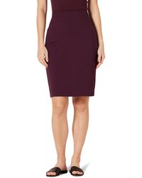 Amazon Essentials - Ponte Pull-on Above The Knee Fitted Pencil Skirt - Lyst
